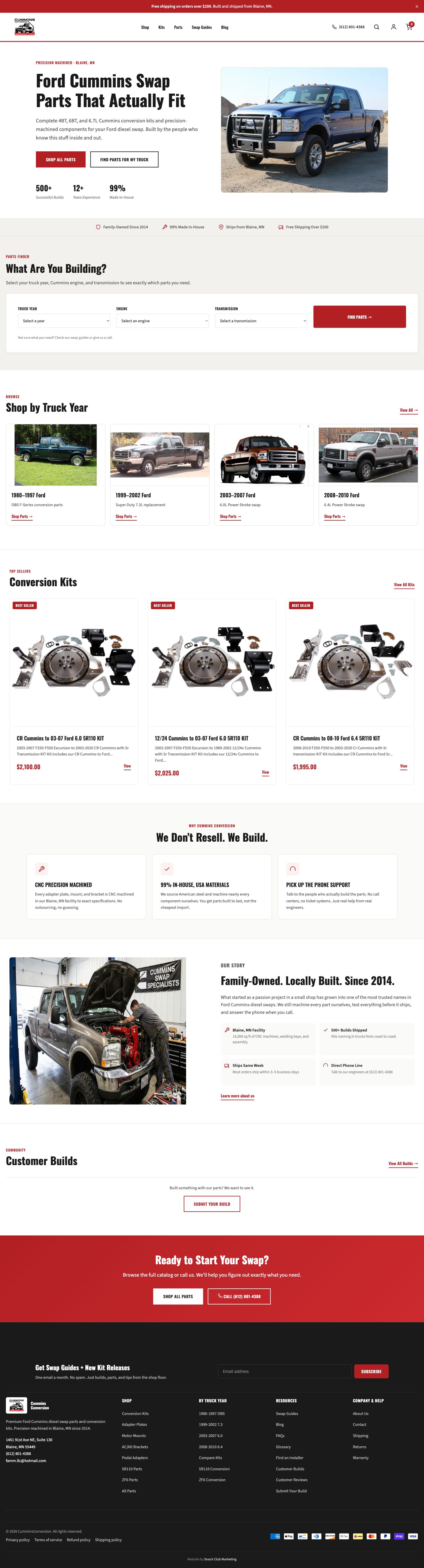 Cummins Conversion website